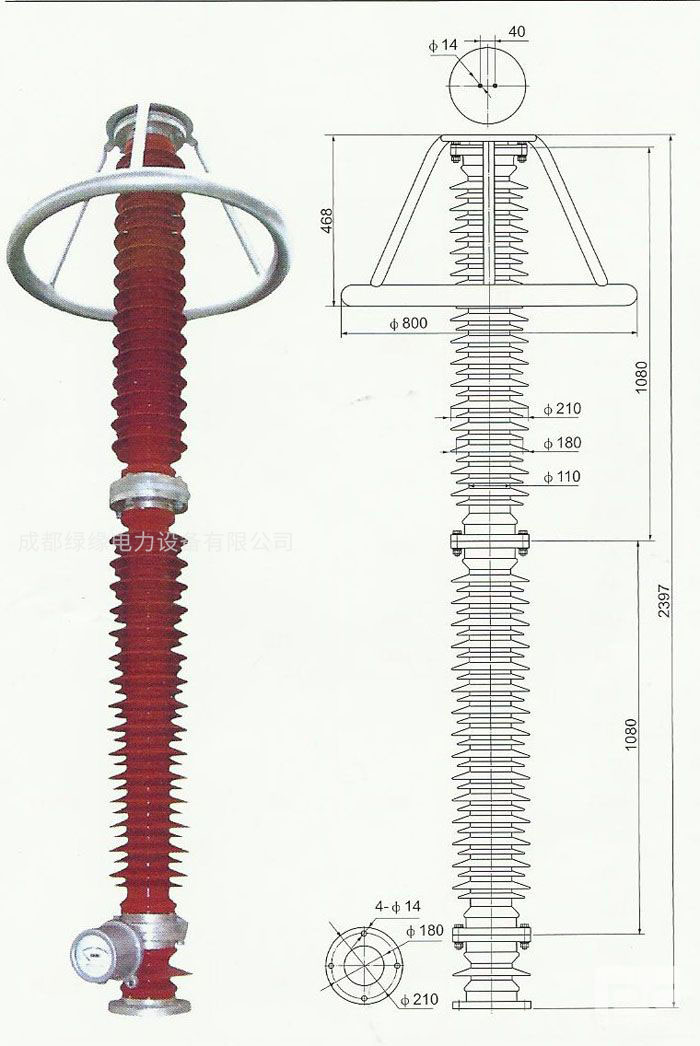 HY10WZ-192/500、HY10WZ-200/520電站型避雷器